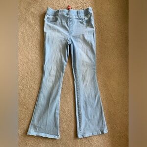SPANX light blue flare leg jeans